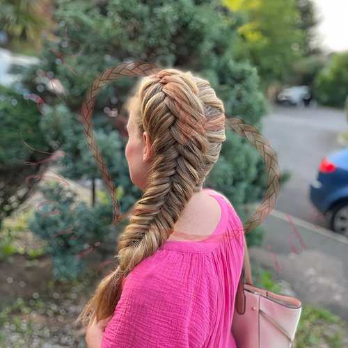 Fishtail braid hairstyle